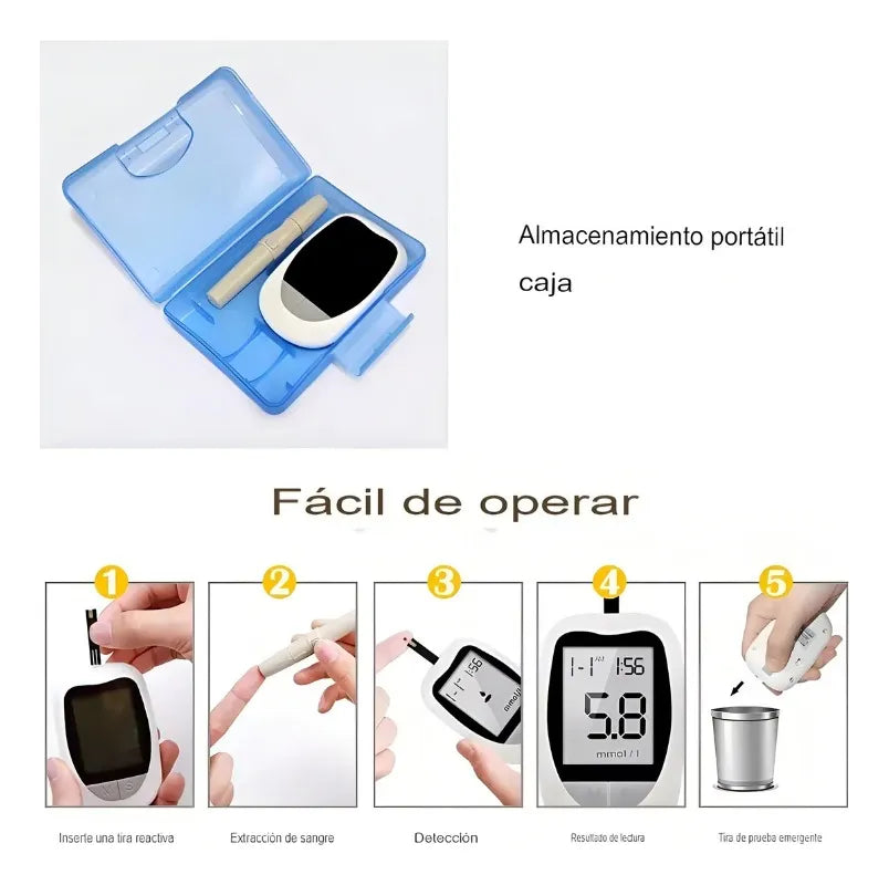 Glucometro Digital Medidor de Glucosa