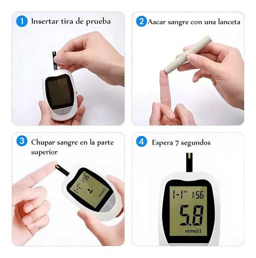 Glucometro Digital Medidor de Glucosa