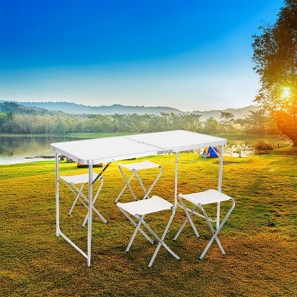 Mesa plegable 4 sillas