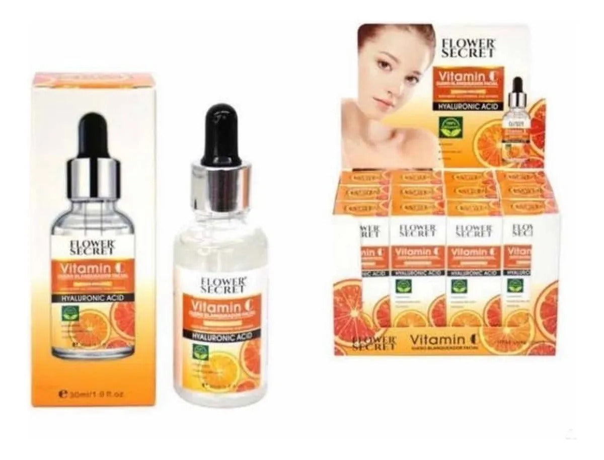 Serum Vitamina C Ácido Hialuronic Flower Secret